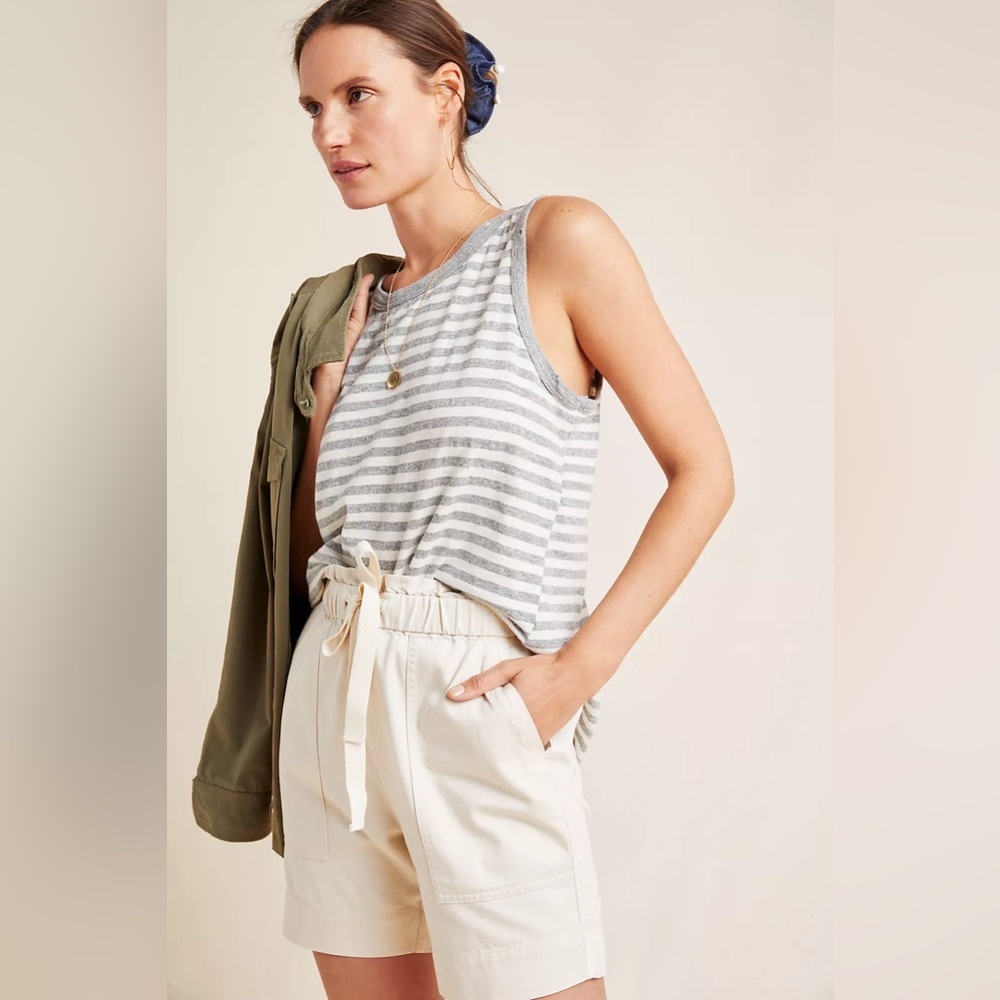 Frye x Anthropologie Pascale Paperbag Waisted Shorts Size 27